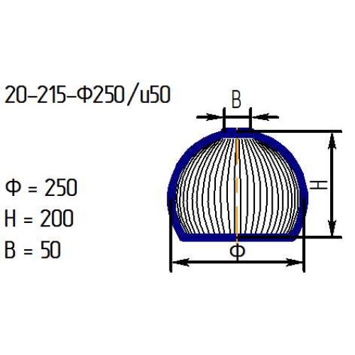 Рассеиватель 20-215-ф250/и50 опал.