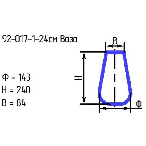 Ваза ML7-9/2 "Малахит золотистый" (И)