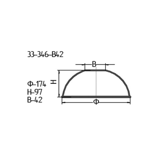 Рассеиватель 33-346-ф175/в42 "Альфа" алеб.мат.д01.