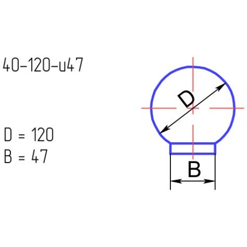 Рассеиватель 40-120-и 47 опал.мат.