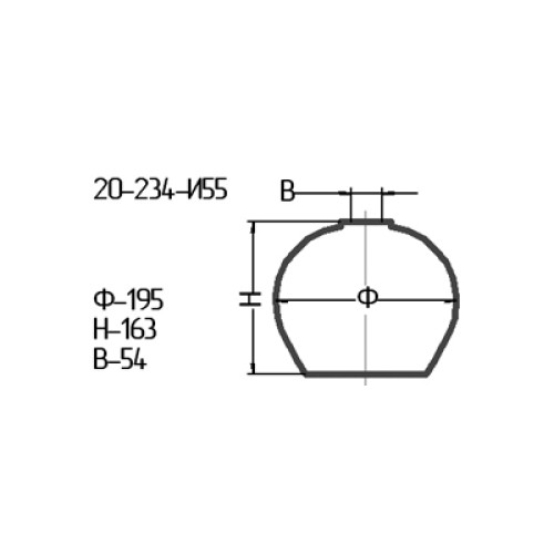 Рассеиватель 20-234-ф196/и 55 "Ладера 2" опал.крш.гол.