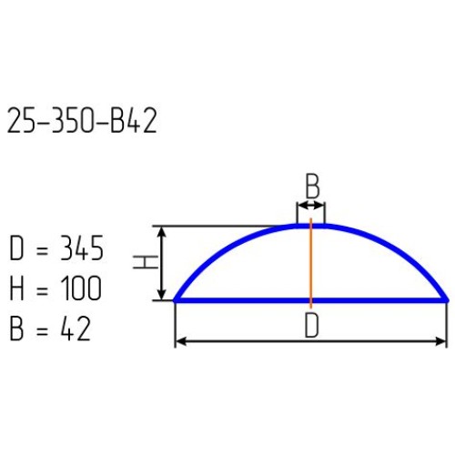 Рассеиватель 25-350/в42-131 "Горох" бел. 1 цв.