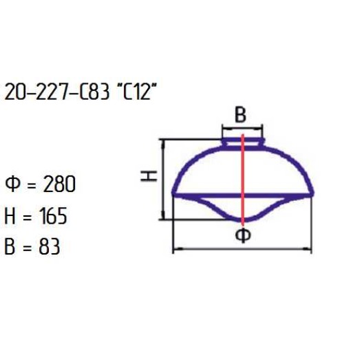 Рассеиватель 20-227-с 83 "С12" опал./С