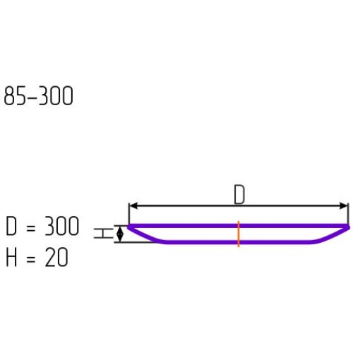 Тарелка обеденная 85-141-30 см. "Кружево 1" бел. 1 цв.