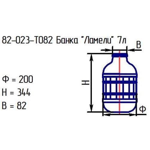 Банка 82-023-ТО82 "Ламели 7 л." проз.