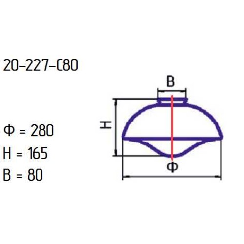 Рассеиватель 20-227-с80 опал.