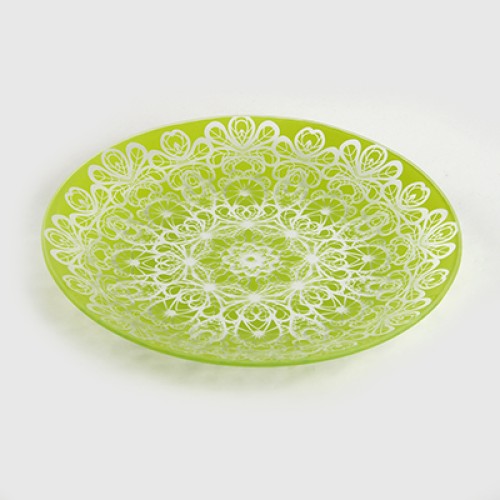 Тарелка обеденная 85-141-30 см. "Кружево 1" мята. 1 цв.